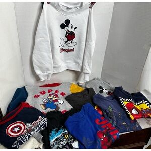 Disney, Marvel, Jurassic Park, the NEW, and Super Mario boys clothes